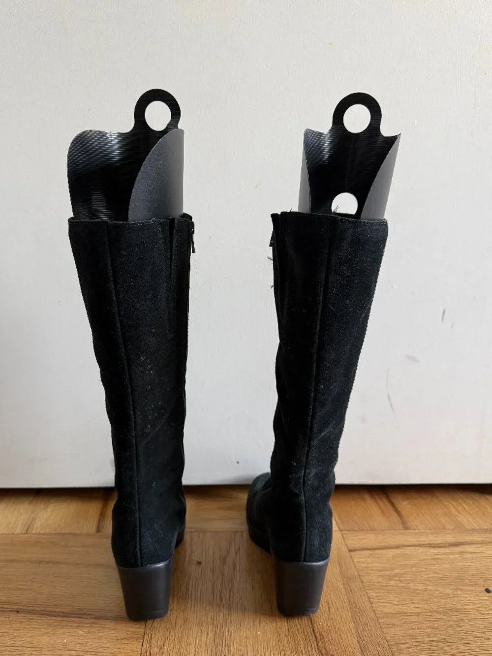 La Canadienne Black Ty Waterproof Suede Knee-High Boots